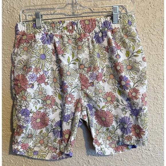 Barney Cools Mens Swim Shorts Medium Trunks Pink Floral Tropical Beach Vacation - Picture 1 of 5